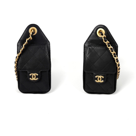 Sold on fashionreloved.com CHANEL 25 Mini Black Quilted Caviar Leather Bag - Picture 6 of 12
